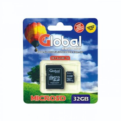 MicroSD 32 GB con adaptador SD Clase 10 HFC1, Global Electronics