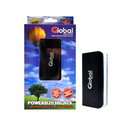 Cargador de Bateria Portátil Premium Alta Capacidad USB 5200 mAH Negro POWERB203BLACK