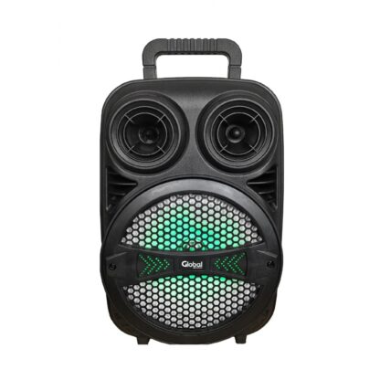 Parlante Bluetooth Premium Carrito 8 pulgadas 30W RMS - Micrófono Karaoke Inalámbrico con control ECO