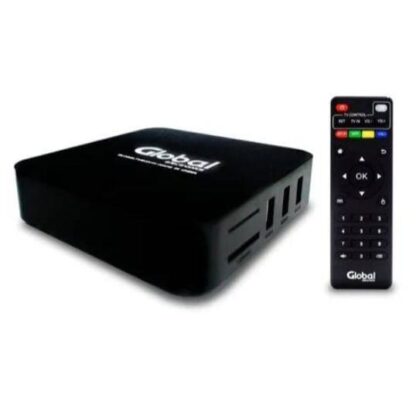 TV Box Android 7.1.2 Ultra HD 4K Quad Core DDR3 1Gb Procesador y Flash 8 Gb de Capacidad - NETFLIX - Wifi - Ethernet - HDMI - AV Plug - Lector SD - Incluye Fuente 220V - Control Remoto - Cable HDMI - Global Electronics (Caja x 40)